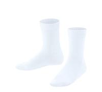 FALKE Family K So Cotone Sostenibile Tinta Unita, Calzini Unisex - Bambini e ragazzi, Bianco White 2000, 27-30