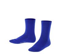 FALKE Family K So Cotone Sostenibile Tinta Unita, Calzini Unisex - Bambini e ragazzi, Blu Cobalt Blue 6054, 35-38