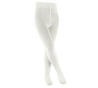 FALKE Family K Ti cotone sostenibile tinta unita 1 pezzo, Collant Unisex - Bambini, Bianco Off-White 2040, 152-164