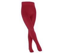 FALKE Family K Ti cotone sostenibile tinta unita 1 pezzo, Collant Unisex - Bambini, Rosso Lipstick 8000, 80-92