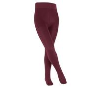 FALKE Family K Ti cotone sostenibile tinta unita 1 pezzo, Collant Unisex - Bambini, Rosso Ruby 8830, 134-146