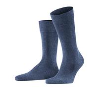 Falke Family M So cotone sostenibile tinta unita 1 paio, Calzini Uomo, Blu Light Denim 6660, 39-42