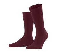 FALKE Family M So cotone sostenibile tinta unita 1 paire, Calzini Uomo, Rosso Ruby 8830, 43-46