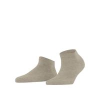 FALKE Family W Sn cotone sostenibile bassi tinta unita 1 paio, Calzini corti Donna, Beige Linen Melange 4541, 39-42