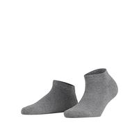 FALKE Family W Sn cotone sostenibile bassi tinta unita 1 paio, Calzini corti Donna, Grigio Greymix 3399, 35-38