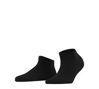 FALKE Family W Sn cotone sostenibile bassi tinta unita 1 paio, Calzini corti Donna, Nero Black 3009, 35-38