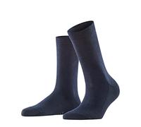 FALKE Family W So cotone sostenibile tinta unita 1 paio, Calzini Donna, Blu Dark Navy 6379, 39-42