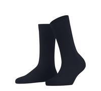 FALKE Family W So cotone sostenibile tinta unita 1 paio, Calzini Donna, Blu Space Blue 6116, 39-42
