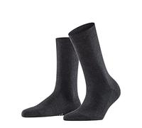 FALKE Family W So cotone sostenibile tinta unita 1 paio, Calzini Donna, Grigio Anthracite Melange 3089, 39-42