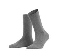 FALKE Family W So cotone sostenibile tinta unita 1 paio, Calzini Donna, Grigio Greymix 3399, 39-42