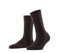 FALKE Family W So cotone sostenibile tinta unita 1 paio, Calzini Donna, Marrone Dark Brown 5239, 39-42