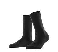 FALKE Family W So cotone sostenibile tinta unita 1 paio, Calzini Donna, Nero Black 3009, 39-42