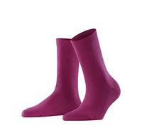 FALKE Family W So cotone sostenibile tinta unita 1 paio, Calzini Donna, Rosso Berry 8390, 35-38