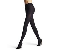 FALKE Family W Ti cotone sostenibile tinta unita 1 pezzo, Collant Donna, Blu Dark Navy 6379, 40-42