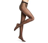 FALKE Fascination 20 DEN W Ti trasparenti velati fantasia 1 pezzo, Collant Donna, Nero Black/Silver 3103, M-L