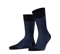 FALKE Fine Shadow M So cotone fantasia 1 paio, Calzini Uomo, Blu Dark Navy 6370, 45-46