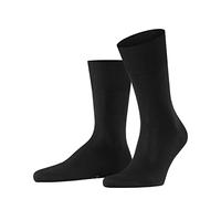 FALKE Firenze M So cotone tinta unita 1 paio, Calzini Uomo, Nero Black 3000, 45-46