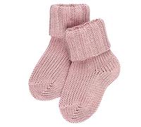 FALKE Flausch B So lana cotone tinta unita 1 paio, Calzini Unisex - Bimbi 0-24, Rosa Thulit 8663, 74-80