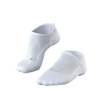 FALKE GO2 Invisible W In cotone filo funzionale antivesciche 1 paio, Calzini da golf Donna, Bianco White 2000, 39-40