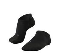FALKE GO2 Invisible W In cotone filo funzionale antivesciche 1 paio, Calzini da golf Donna, Nero Black 3000, 37-38