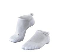 FALKE GO2 Pompom W In cotone filo funzionale antivesciche 1 paio, Calzini da golf Donna, Bianco White 2000, 35-36