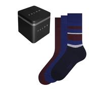 FALKE Happy Box Mix Multipack M So cotone tinta unita confezione di 3 paia, Calzini Uomo, Multicolore Burgundy Blue Mix 0020, 39-42