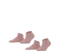 FALKE Happy Double Pack W Sn cotone bassi tinta unita confezione di 2 paia, Calzini corti Donna, Rosa Blossom 8645, 35-38
