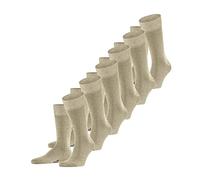 Falke Happy Multipack M So Cotone Tinta Unita Calzini, Beige Sand Melange 4650, 47-50 Uomo