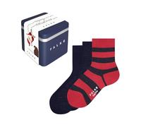 FALKE Happy Triple Pack Giftbox K So Cotone Fantasia, Calzini Unisex - Bambini e ragazzi, Multicolore Blue Red Mix 0019, 31-34