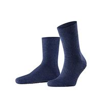 Falke Homepads M Hp Lana Cotone Con Suola In Gomma Calze da casa, Blu Dark Blue 6690, 43/46 EU Uomo