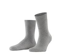 Falke Homepads M Hp Lana Cotone Con Suola In Gomma Calze da casa, Grigio Light Grey 3400, 35/38 EU Uomo