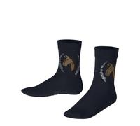 FALKE Horse K So cotone fantasia 1 paio, Calzini Unisex Bambini, Blu Space Blue 6116, 27-30