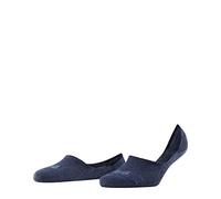 FALKE Invisible Step High Cut W In cotone invisibili tinta unita 1 paio, Calzini fantasmini Donna, Blu Navy Melange 6127, 37-38
