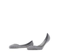 FALKE Invisible Step Medium Cut W In cotone invisibili tinta unita 1 paio, Calzini fantasmini Donna, Grigio Light Grey Melange 3390, 41-42