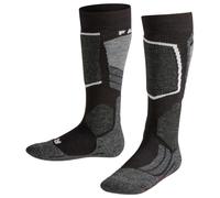 FALKE SK2 Intermediate K Kh lana filo funzionale caldi spessi 1 paio, Calzini da sci Unisex - Bambini, Nero Black-Mix 3010, 31-34
