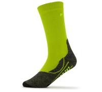 FALKE TK2 K So lana filo funzionale spessi antivesciche 1 paio, Calzini da escursionismo Unisex - Bambini, Giallo Lime 7601, 23-26