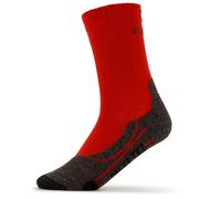 FALKE TK2 K So lana filo funzionale spessi antivesciche 1 paio, Calzini da escursionismo Unisex - Bambini, Rosso Fire 8150, 27-30