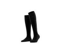 FALKE Softmerino W Kh Lana Cotone Al Ginocchio Tinta Unita, Calzini lunghi Donna, Nero Black 3009, 39-40