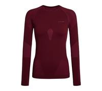 FALKE Maglia Baselayer, Calda Scollo Rotondo, W L/s, Materiale Funzionale ad Asciugatura Rapida, 1 Pezzo, Rosso Merlot 8117, S