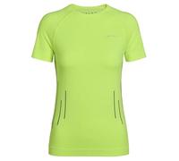 FALKE Maglia Baselayer da Donna Calda Scollo Rotondo W S/s TS, Materiale Funzionale ad Asciugatura Rapida, 1 Pezzo, Giallo Lightning 1690 Trend, XL