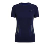 FALKE Maglia Baselayer da Donna Calda Scollo Rotondo W S/s TS, Materiale Funzionale ad Asciugatura Rapida, 1 Pezzo, Blu Space Blue 6116 Trend, L