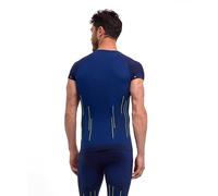 FALKE Maglia Baselayer da Uomo, Calda, Scollo Rotondo, M S/s TS, Materiale Funzionale ad Asciugatura Rapida, 1 Pezzo, Blu Space Blue 6116 Trend, XXL