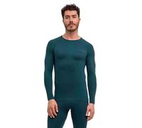 FALKE Maglia da Uomo Baselayer, Calda, Scollo Rotondo, M L/s, Materiale Funzionale ad Asciugatura Rapida, 1 Pezzo, Verde Holly 7385, S