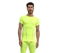 FALKE Maglia da Uomo Baselayer, Calda, Scollo Rotondo, M S/s TS, Materiale Funzionale ad Asciugatura Rapida, 1 Pezzo, Giallo Lightning 1690 Trend, M