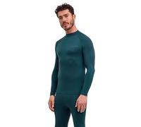 FALKE Maglia da Uomo Baselayer, Calda Turtleneck M L/s Sh, Materiale Funzionale ad Asciugatura Rapida, 1 Pezzo, Verde Holly 7385, M