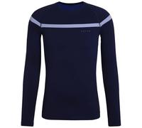 FALKE Maglietta Baselayer, Calda, Scollo Rotondo, M L/s, Materiale Funzionale ad Asciugatura Rapida, 1 Pezzo, Blu Space Blue 6116 Trend, L