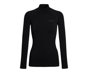 FALKE Maglietta da Donna con Strato di Baselayer, Maximum Warm High Neck W L/s, Materiale Funzionale ad Asciugatura Rapida, 1 Pezzo, Nero 3000 Trend, L
