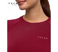 FALKE Maglietta da Donna con Strato Massimo Caldo, Scollo Rotondo, W L/s, Materiale Funzionale ad Asciugatura Rapida, 1 Pezzo, Rosso Merlot 8117 Trend, S