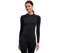 FALKE Maglietta da Donna con Strato Massimo Caldo, Scollo Rotondo, W L/s, Materiale Funzionale ad Asciugatura Rapida, 1 Pezzo, Nero, 3000 Trend, XS