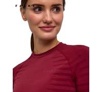 FALKE Maglietta da Donna con Strato Massimo Caldo, Scollo Rotondo, W L/s, Materiale Funzionale ad Asciugatura Rapida, 1 Pezzo, Rosso Merlot 8117 Trend, S